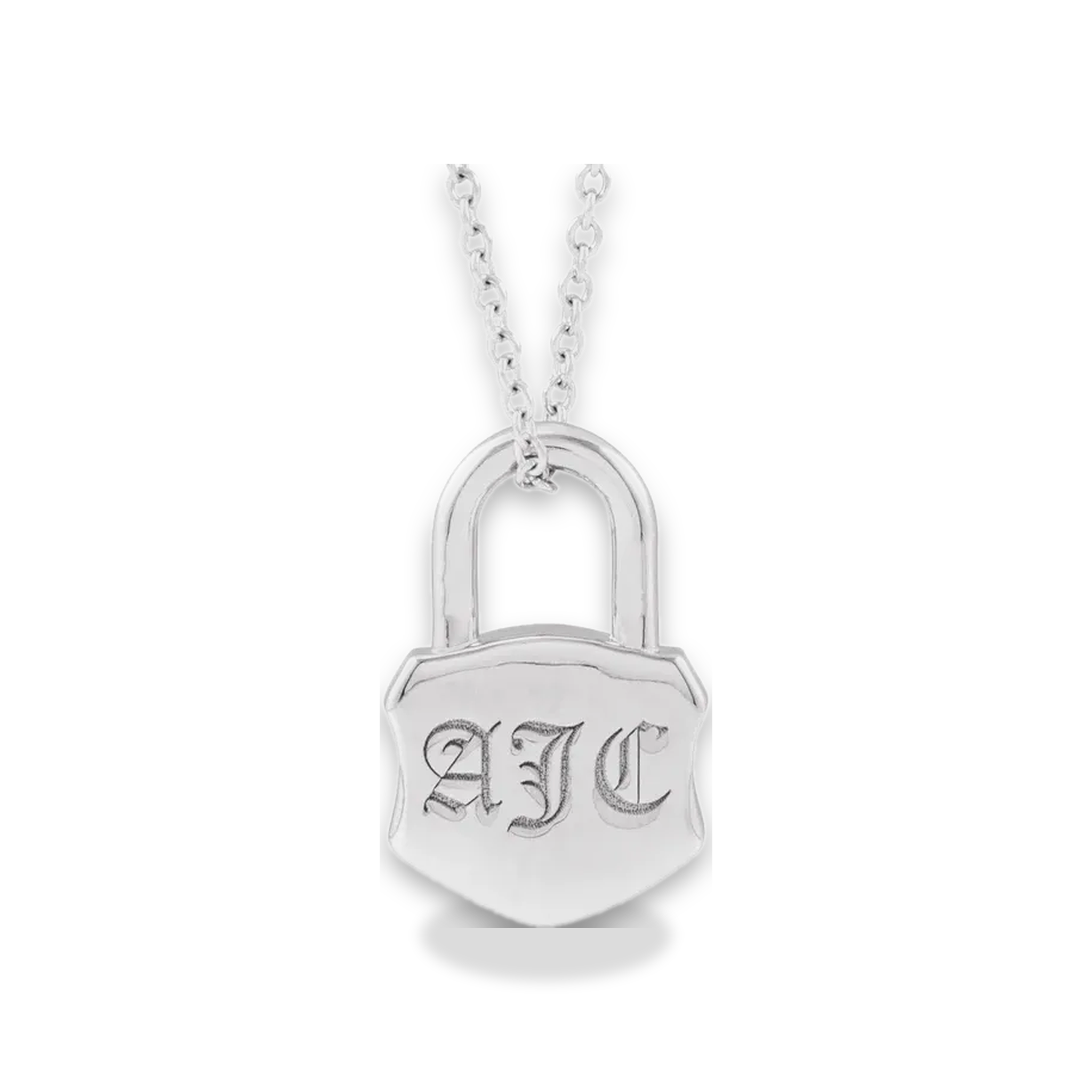 Engravable Lock Necklace